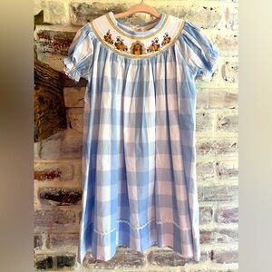 Lil Cactus smocked 4T Thanksgiving dress